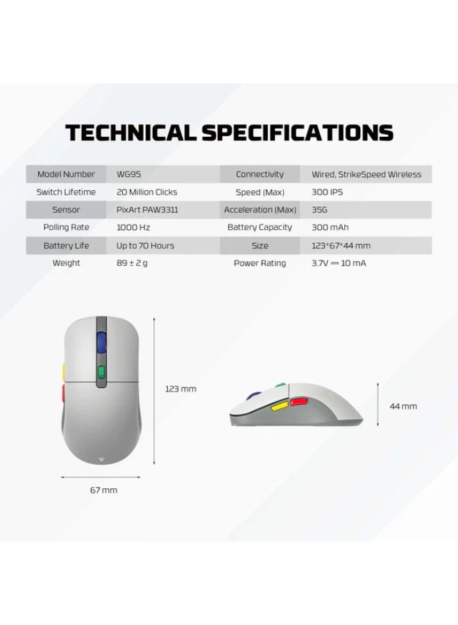 فانتيك ماوس الألعاب اللاسلكي ثنائي الوضع كاناتا س - Image 5